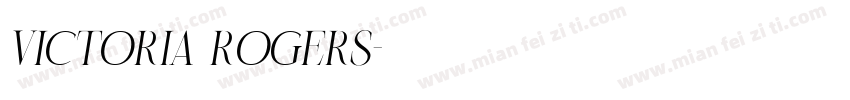 victoria rogers字体转换